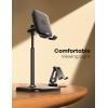 imageLamicall Cell Phone Stand Phone Holder  Height Angle Adjustable Mobile Phone Stand for Desk Office Compatible with iPhone 14 Plus 13 Pro Pro Max Mini 12 11 X Xr XS 410quot Cellphone ampamp Tablet