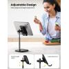 imageLamicall Cell Phone Stand Phone Holder  Height Angle Adjustable Mobile Phone Stand for Desk Office Compatible with iPhone 14 Plus 13 Pro Pro Max Mini 12 11 X Xr XS 410quot Cellphone ampamp Tablet