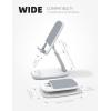 imageLamicall Foldable Phone Stand for Desk  Height Adjustable Cell Phone Holder Portable Cellphone Cradle Desktop Dock Compatible with iPhone 16 15 14 13 Pro Max Mini 12 11 XR X 8 Plus SE Smartphone1White