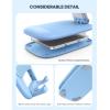 imageLamicall Foldable Phone Stand for Desk  Height Adjustable Cell Phone Holder Portable Cellphone Cradle Desktop Dock Compatible with iPhone 16 15 14 13 Pro Max Mini 12 11 XR X 8 Plus SE SmartphoneBlue