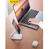 imageLamicall Foldable Phone Stand for Desk  Height Adjustable Cell Phone Holder Portable Cellphone Cradle Desktop Dock Compatible with iPhone 16 15 14 13 Pro Max Mini 12 11 XR X 8 Plus SE Smartphone1White