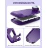 imageLamicall Foldable Phone Stand for Desk  Height Adjustable Cell Phone Holder Portable Cellphone Cradle Desktop Dock Compatible with iPhone 16 15 14 13 Pro Max Mini 12 11 XR X 8 Plus SE SmartphoneDark Purple