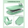 imageLamicall Foldable Phone Stand for Desk  Height Adjustable Cell Phone Holder Portable Cellphone Cradle Desktop Dock Compatible with iPhone 16 15 14 13 Pro Max Mini 12 11 XR X 8 Plus SE SmartphoneLight Green