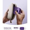 imageLamicall Foldable Phone Stand for Desk  Height Adjustable Cell Phone Holder Portable Cellphone Cradle Desktop Dock Compatible with iPhone 16 15 14 13 Pro Max Mini 12 11 XR X 8 Plus SE SmartphoneDark Purple