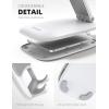 imageLamicall Foldable Phone Stand for Desk  Height Adjustable Cell Phone Holder Portable Cellphone Cradle Desktop Dock Compatible with iPhone 16 15 14 13 Pro Max Mini 12 11 XR X 8 Plus SE Smartphone1White