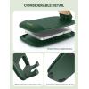 imageLamicall Foldable Phone Stand for Desk  Height Adjustable Cell Phone Holder Portable Cellphone Cradle Desktop Dock Compatible with iPhone 16 15 14 13 Pro Max Mini 12 11 XR X 8 Plus SE SmartphoneDark Green