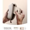 imageLamicall Foldable Phone Stand for Desk  Height Adjustable Cell Phone Holder Portable Cellphone Cradle Desktop Dock Compatible with iPhone 16 15 14 13 Pro Max Mini 12 11 XR X 8 Plus SE SmartphoneKhaki