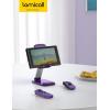 imageLamicall Foldable Phone Stand for Desk  Height Adjustable Cell Phone Holder Portable Cellphone Cradle Desktop Dock Compatible with iPhone 16 15 14 13 Pro Max Mini 12 11 XR X 8 Plus SE SmartphoneDark Purple