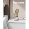imageLamicall Foldable Phone Stand for Desk  Height Adjustable Cell Phone Holder Portable Cellphone Cradle Desktop Dock Compatible with iPhone 16 15 14 13 Pro Max Mini 12 11 XR X 8 Plus SE SmartphoneKhaki