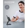 imageLamicall Foldable Phone Stand for Desk  Height Adjustable Cell Phone Holder Portable Cellphone Cradle Desktop Dock Compatible with iPhone 16 15 14 13 Pro Max Mini 12 11 XR X 8 Plus SE Smartphone1Black