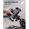 imageLamicall Motorcycle Phone Mount Bike Phone Holder  Metal Lock Upgrade Quick Install Handlebar Clip for Bicycle Scooter Cell Phone Clamp for iPhone 16 15 14 Pro Max Galaxy 4768quot PhonesBlue