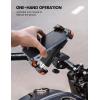 imageLamicall Motorcycle Phone Mount Bike Phone Holder  Metal Lock Upgrade Quick Install Handlebar Clip for Bicycle Scooter Cell Phone Clamp for iPhone 16 15 14 Pro Max Galaxy 4768quot PhonesOrange