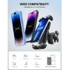 imageLamicall Motorcycle Phone Mount Bike Phone Holder  Metal Lock Upgrade Quick Install Handlebar Clip for Bicycle Scooter Cell Phone Clamp for iPhone 16 15 14 Pro Max Galaxy 4768quot PhonesBlack