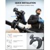 imageLamicall Motorcycle Phone Mount Bike Phone Holder  Metal Lock Upgrade Quick Install Handlebar Clip for Bicycle Scooter Cell Phone Clamp for iPhone 16 15 14 Pro Max Galaxy 4768quot PhonesBlack