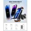 imageLamicall Motorcycle Phone Mount Bike Phone Holder  Metal Lock Upgrade Quick Install Handlebar Clip for Bicycle Scooter Cell Phone Clamp for iPhone 16 15 14 Pro Max Galaxy 4768quot PhonesOrange