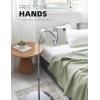 imageLamicall Tablet Floor Stand  Gooseneck Swivel Holder Mount with Adjustable Height ampamp 106lb Stable Base Compatible iPad Mini Air Pro 12997 Galaxy Tab Kindle Cell Phones 4713Silver