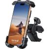 imageLamicall Bike Phone Holder Mount  Motorcycle Handlebar Phone Mount Clamp One Hand Operation ATV Scooter Phone Clip for iPhone 1615 Pro Max  14 Plus Galaxy S10 and 4768quot Cellphone BlackBlack