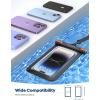 imageLamicall 2PCS Waterproof Phone Pouch Floating  Soft 3D Seamless Design IPX8 Water Proof Cell Phone Case for Beach Protector for iPhone 47quot Devices Dry Bag Beach Essentials for Cruise Travelblack for 75 big case