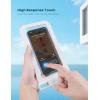 imageLamicall 2PCS Waterproof Phone Pouch Floating  Soft 3D Seamless Design IPX8 Water Proof Cell Phone Case for Beach Protector for iPhone 47quot Devices Dry Bag Beach Essentials for Cruise TravelSky White7