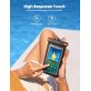 imageLamicall 2PCS Waterproof Phone Pouch Floating  Soft 3D Seamless Design IPX8 Water Proof Cell Phone Case for Beach Protector for iPhone 47quot Devices Dry Bag Beach Essentials for Cruise Travelblack for 75 big case