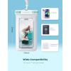 imageLamicall 2PCS Waterproof Phone Pouch Floating  Soft 3D Seamless Design IPX8 Water Proof Cell Phone Case for Beach Protector for iPhone 47quot Devices Dry Bag Beach Essentials for Cruise TravelSky White7