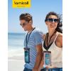imageLamicall 2PCS Waterproof Phone Pouch Floating  Soft 3D Seamless Design IPX8 Water Proof Cell Phone Case for Beach Protector for iPhone 47quot Devices Dry Bag Beach Essentials for Cruise TravelBlack  Pink