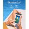 imageLamicall 2PCS Waterproof Phone Pouch Floating  Soft 3D Seamless Design IPX8 Water Proof Cell Phone Case for Beach Protector for iPhone 47quot Devices Dry Bag Beach Essentials for Cruise TravelTransparent7