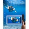 imageLamicall 2PCS Waterproof Phone Pouch Floating  Soft 3D Seamless Design IPX8 Water Proof Cell Phone Case for Beach Protector for iPhone 47quot Devices Dry Bag Beach Essentials for Cruise TravelTransparent7
