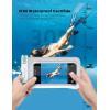 imageLamicall 2PCS Waterproof Phone Pouch Floating  Soft 3D Seamless Design IPX8 Water Proof Cell Phone Case for Beach Protector for iPhone 47quot Devices Dry Bag Beach Essentials for Cruise TravelSky White7