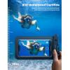 imageLamicall 2PCS Waterproof Phone Pouch Floating  Soft 3D Seamless Design IPX8 Water Proof Cell Phone Case for Beach Protector for iPhone 47quot Devices Dry Bag Beach Essentials for Cruise TravelBlack  Pink