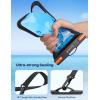 imageLamicall 2PCS Waterproof Phone Pouch Floating  Soft 3D Seamless Design IPX8 Water Proof Cell Phone Case for Beach Protector for iPhone 47quot Devices Dry Bag Beach Essentials for Cruise Travelblack for 75 big case