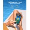 imageLamicall 2PCS Waterproof Phone Pouch Floating  Soft 3D Seamless Design IPX8 Water Proof Cell Phone Case for Beach Protector for iPhone 47quot Devices Dry Bag Beach Essentials for Cruise TravelOrange black 7