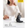 imageLamicall 3 in 1 Charging Station for Apple  Foldable Wireless Charger Stand for MagSafe Portable Travel Wireless Charger Station for Multiple Devices for iPhone 16 15 14 13 Apple Watch AirPodsBlack