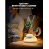 imageLamicall 4 in 1 Charging Station for Apple  for MagSafe 15W Fast Qi2 Certified Wireless Charger Stand Night Light Wireless Nightstand for iPhone 16151413 Apple Watch AirPods Desk Accessories