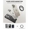 imageLamicall Magnetic Phone Ring for MagSafe Grip  2025 Super Magnet Stylish Twinkle Ring Holder Stand with Upgrade Gear Hinge Mag Safe Accessory for iPhone 16 15 14 13 Pro Max Plus Glitter SilverCrystal Black