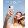 imageLamicall Magnetic Phone Ring for MagSafe Grip  2025 Super Magnet Stylish Twinkle Ring Holder Stand with Upgrade Gear Hinge Mag Safe Accessory for iPhone 16 15 14 13 Pro Max Plus Glitter SilverRose Gold