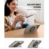 imageLamicall Magnetic Phone Ring for MagSafe Grip  2025 Super Magnet Stylish Twinkle Ring Holder Stand with Upgrade Gear Hinge Mag Safe Accessory for iPhone 16 15 14 13 Pro Max Plus Glitter SilverCrystal Black