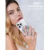 imageLamicall Magnetic Phone Ring for MagSafe Grip  2025 Super Magnet Stylish Twinkle Ring Holder Stand with Upgrade Gear Hinge Mag Safe Accessory for iPhone 16 15 14 13 Pro Max Plus Glitter SilverPretty Silver