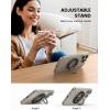 imageLamicall Magnetic Phone Ring for MagSafe Grip  2025 Super Magnet Stylish Twinkle Ring Holder Stand with Upgrade Gear Hinge Mag Safe Accessory for iPhone 16 15 14 13 Pro Max Plus Glitter SilverMidnight Black