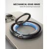 imageLamicall Magnetic Phone Ring for MagSafe Grip  2025 Super Magnet Stylish Twinkle Ring Holder Stand with Upgrade Gear Hinge Mag Safe Accessory for iPhone 16 15 14 13 Pro Max Plus Glitter SilverCrystal Black