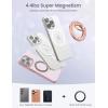 imageLamicall Magnetic Phone Ring for MagSafe Grip  2025 Super Magnet Stylish Twinkle Ring Holder Stand with Upgrade Gear Hinge Mag Safe Accessory for iPhone 16 15 14 13 Pro Max Plus Glitter SilverRose Gold