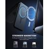 imageLamicall Magnetic Phone Stand  Slim Faux Leather Grip for Apple MagSafe Wallet Magnet 3 Cards Holder Finger Loop Grip for iPhone 15141312 Series BlackClassic Black