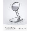 imageLamicall Phone Stand for Apple MagSafe Charger Not Fits 2024 Ver  Dual Hinge Collapsible Adjustable Charging Holder Dock for Desk Nightstand Fit for Airpods iPhone 16151413 SeriesOnly StandFor 15W Charger Old Version