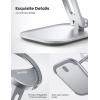 imageLamicall Phone Stand for Apple MagSafe Charger Not Fits 2024 Ver  Dual Hinge Collapsible Adjustable Charging Holder Dock for Desk Nightstand Fit for Airpods iPhone 16151413 SeriesOnly StandFor 25W Charger New Version  16 Series