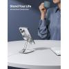 imageLamicall Phone Stand for Apple MagSafe Charger Not Fits 2024 Ver  Dual Hinge Collapsible Adjustable Charging Holder Dock for Desk Nightstand Fit for Airpods iPhone 16151413 SeriesOnly StandFor 15W Charger Old Version