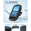 imageLamicall Shower Phone Holder Waterproof  Clear Sound with Speaker Hole ampamp 480 Rotation Shower Case Locking Clasp IPX6 Waterproof Wall Mount for iPhone 16 Pro Max S25 Ultra 47quot Big PhonesClassic Black