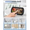 imageLamicall Shower Phone Holder Waterproof  Clear Sound with Speaker Hole ampamp 480 Rotation Shower Case Locking Clasp IPX6 Waterproof Wall Mount for iPhone 16 Pro Max S25 Ultra 47quot Big PhonesClassic Black
