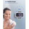imageLamicall Waterproof Shower Phone Holder  Shower Bath Bathroom Accessories for Women Men Girls Boys Mothers Day for Mother iPhone Case Wall Mount Stand for 47quot PhonesSnow White