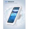 imageLamicall Waterproof Shower Phone Holder  Shower Bath Bathroom Accessories for Women Men Girls Boys Mothers Day for Mother iPhone Case Wall Mount Stand for 47quot PhonesSnow White