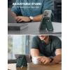 imageLamicall for Magsafe Wallet Stand  Upgraded 65g Light Slim Phone 3 Cards Holder Adjustable Leather Apple iPhone Wallet Stand Magnetic for iPhone 15141312 Series Not for Mini Dark Green
